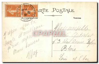 Guérande (Loire-Inf.) — Poort van Sailllé — Collectie F. Chapeau, Nantes - 3e duizend — Achterkant