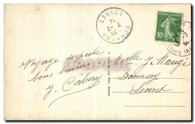 Guérande (Loire-Inf.) - Kolegiata św. Aubina - Zewnętrzna ławka — Rewers