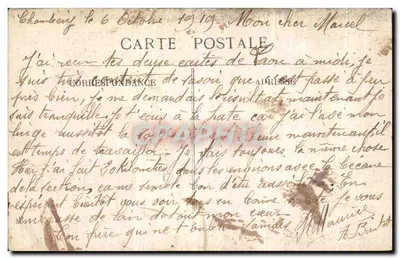 Rodovia das Escadas, saída do túnel do Frou — Gorges de Chaillles — editor Alphonse Chambon, n° 73 — Verso