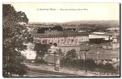Saint-Cyr-l'École — Vista panorâmica da Cidade — Editor F. DAVID, Versailles