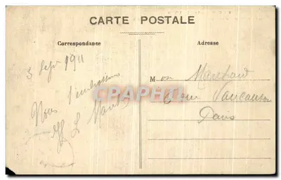 Les Cascades à Saint-Cloud — construites sous Louis XV par Le Pautre et Mansard — C.M. n°8 — Rewers