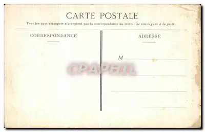 Trasa z Champagny-le-Bas do Champagny-le-Haut — widok wąskiej trasy między skałami — wydawca nieznany, nr 27526 — Rewers