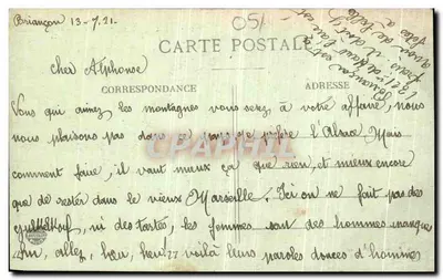 Briancón i Krzyż Tuluzy — Alpy — V. Bouniès — Rewers