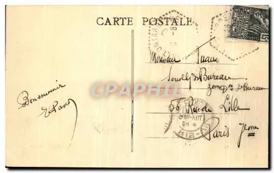 Vallon — Barragem sobre a Ardèche — Glarosé édit. — Verso