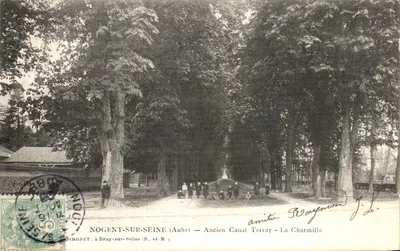 Nogent-sur-Seine (Aube) — Velho Canal Terray - La Charmille — editor Simonet, em Bray-sur-Seine (S. e M.)