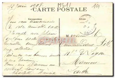 Bar-sur-Aube - Statua Komurowa (Wzniesiona na placu St-Maclou) — 1907 — Rewers