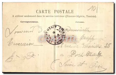Sainte-Maure — Vista geral — Foto A. Ploquin em Ste-Maure — Verso