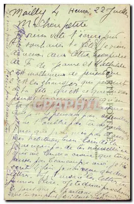 Campo de Mailly — O Mess dos Oficiais — Bazar Militar, A. Nieps — Verso