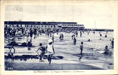 Bilhete postal antigo A Nova La Piege e O Hotel du La Reserve