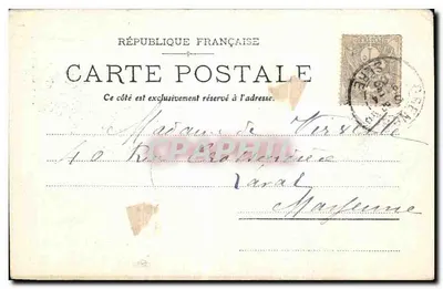 La Romanche à Rioupéroux — vue du fleuve encaissé entre montagnes — Éditeur Emile Marmet, rue Félix Poulat, 3, Grenoble. N° 5 — Verso