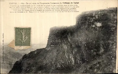Castelo de Carlalat — Restos da fortaleza — editor Germain Malteur, Grasse, n° 1845