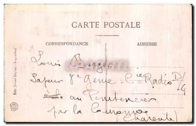 Angoulême-Panorama — Vue générale du Faubourg Saint-Cybard — J.S.D. 3107 — Verso