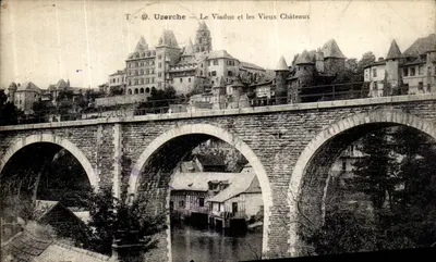Uzerche — O Viaduto e os Velhos Castelos — Edição L. Biffont