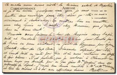 Ajaccio — Pokój, w którym urodził się Napoleon I — LL — Rewers