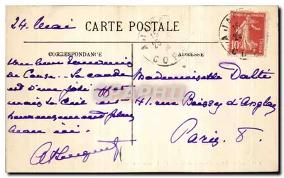 Ajaccio — Tempestade acima das Ilhas Sanguinárias — LL, n° 110 — Verso
