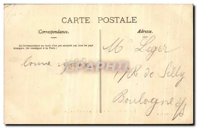 Bilhete postal antigo Monumento da Cote d'Or 2 de dezembro de 1870 Militaria — Verso