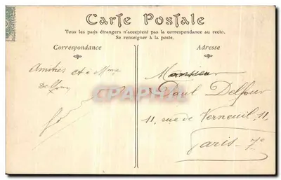 Portal da Catedral — Bourges — Editor Colle, n° 29 — Verso