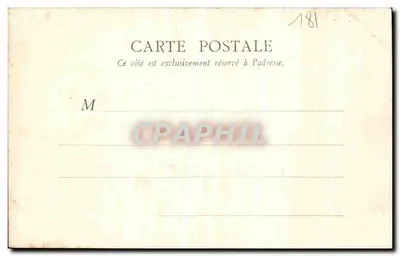 Hotel Jacques-Cœur — Front na fosę — B. F., Paryż — Rewers