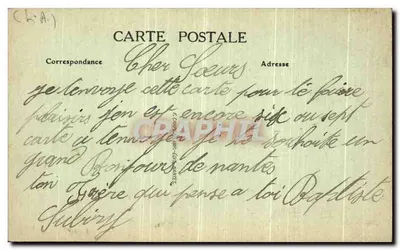 NANTES — Cours du Château, le Donjon — La Loggia (XVe siècle) — Verso