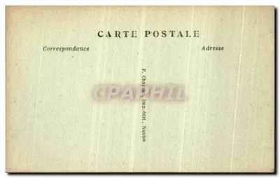 NANTES — Túmulo do Geral Lamoricière na Catedral — F. Chapapla, Imp.-édit., Nantes — Verso