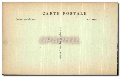 Jardim das Plantas, o Lago — Nantes — F. Chapeau, editor-impresor, Nantes — Verso