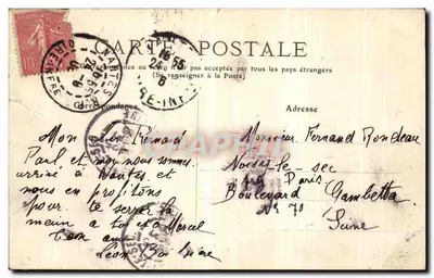 NANTES - O Ponte da Belle-Croix — n° 14 — Verso