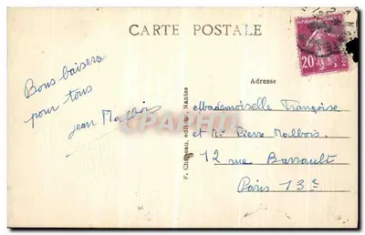 Pornichet (Loire-Inf.) — Boulevard des Océanides, devant le Casino — F. Château, éditeur, Nantes — Achterkant