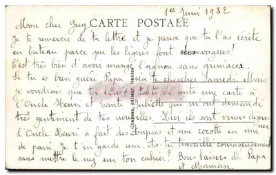 Pornichet (Loire-Inf.) — Vue sur la Jetée et le Port — éditeur Château, Nantes — Verso