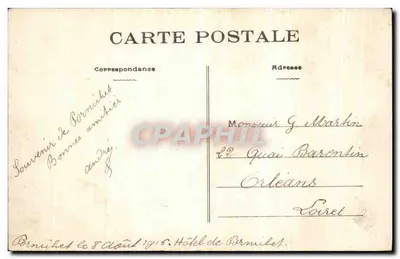 Pornichet (L.-Inf.) — Os Rochos em tempo de tempestade — Phototype Vassellier, Nantes — Verso