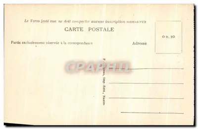 Le Pouliguen (Loire-Inf.) — Grotta perforata nella scogliera — F. Coupeau, Imp.-Edit., Nantes — Verso