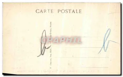LE POULIGUEN (Loire-Inf.) — En la costa — Interior de la cueva de los Korrigans — F. Chapau, Imp. Edit., Nautes — Reverso