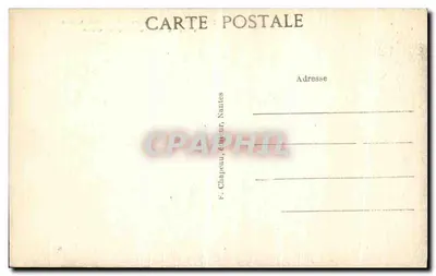 Le Pouliguen (Loire-Inf) — Ponta da Falaise - Rocha Perforada — P. Chapeau, editor, Nantes — Verso