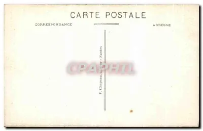 Le Pouliguen (Loire-Inf.) — La Grotte percée verso il Mare — F. Chapeau, Nantes — Verso
