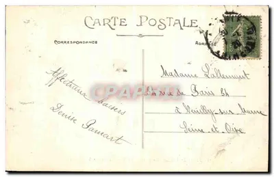 Le Pouliguen (Loire-Inf.) — Das Meer, das an den Felsen bricht — Artaud et Nozais, Nantes, Nr. 55 — Rückseite
