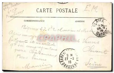 Périgueux — Brzegi rzeki Isle — BR - 4125 — Rewers