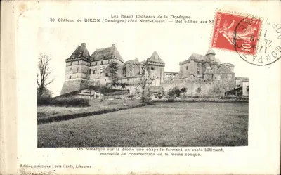 Castelo de Biron — Dordogne — Edição artística Louis Garde, Libourne