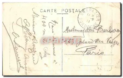 Castelo de Biron — Dordogne — Edição artística Louis Garde, Libourne — Verso