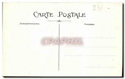 Sainte-Feyre (Creuse) — Vista general del Sanatorio y del Puy de Gaudy — P.M. editor — Reverso