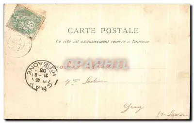 Bacias do Doubs — O Doubs antes da queda — Truetet Fils, Besançon, N°4 — Verso