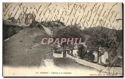 Jougne — A Igreja e o Cemitério — Cliché Ch. Simon, Mâcon (Doubs)
