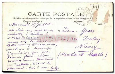 Luchon — Ogólny widok z Cazarilh — kolekcja Sarthe, Luchon (zdeponowane) — Rewers