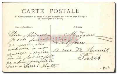 Béziers — Fontanna Titanu, autorstwa Injalbert — M. Pons, fot. — Rewers