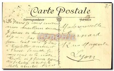 PARIS — O Ópera e a Estação do Metropolitano — A.P. 168 — Verso