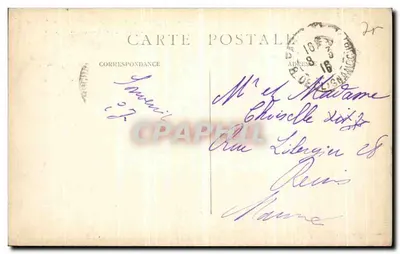Paris — Praça do Pai Lachaise — O Declínio, por Steiner — Verso