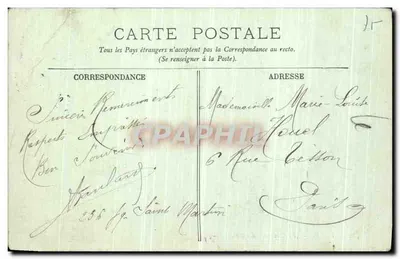 Paris — Au Cimetière des Chiens — LL. (éditeur LL.) — Verso