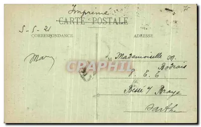 Triomfboog — Parijs — S.F. Paris — Achterkant