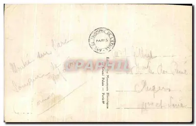 Arc de Triomphe de l'Étoile — wydawca Éditions des Monuments Historiques, Paryż — numer serii 1.A — Rewers