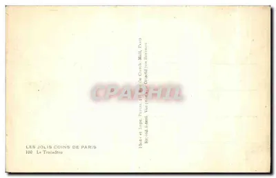 Trocadéro — Widok z wschodu — wydawca Patras, nr 100 — Rewers