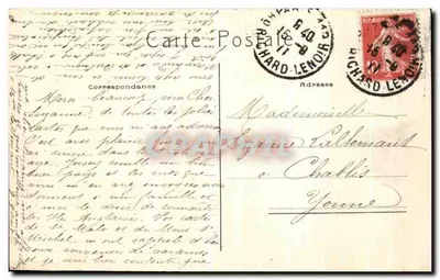 Paryż — Pałac i Jezioro w Luxembourg — P.A. nr 122 — Rewers