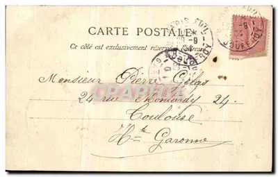 Paris - Place d'Enfert - Leão de Belfort — C. L. C. — Verso